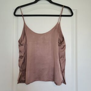 Mango Satin Brown Camisole